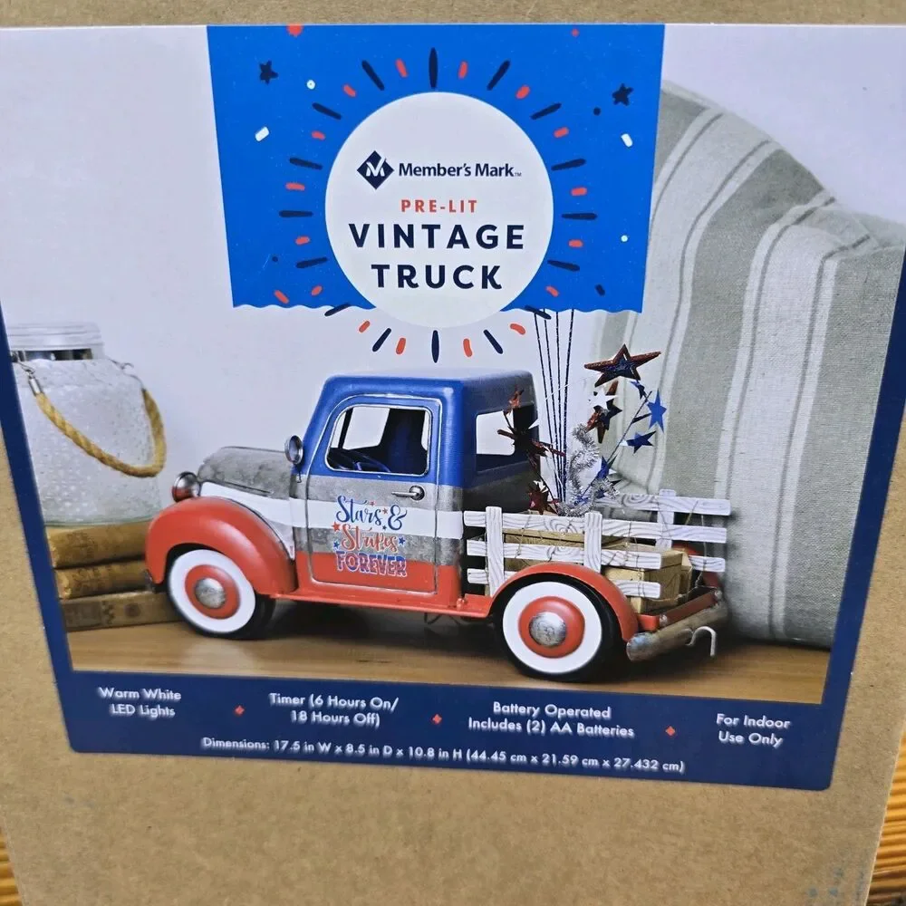 Members Mark Prelit Vintage Trucks July4th